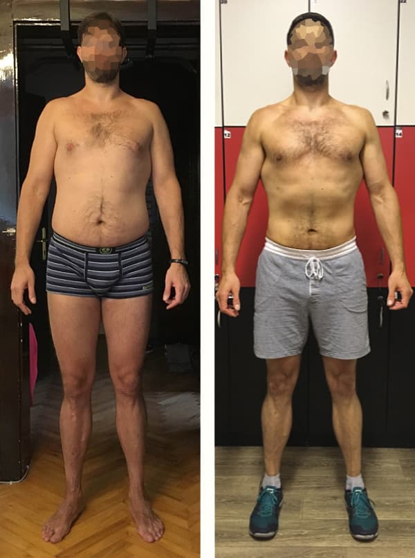 Srđan S. (41) - programer - 12 months - Premium package - Excessive kyphosis, knee injury, shoulder surgery rehab, poor physical fitness..